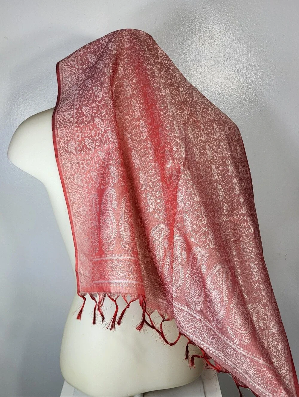 Elegant Rose Paisley Women's Scarf 21